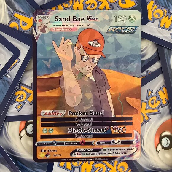 Salt Bae Dale Gribble Meme Pokemon Card - King Of The Hill - Picture 5 of 10